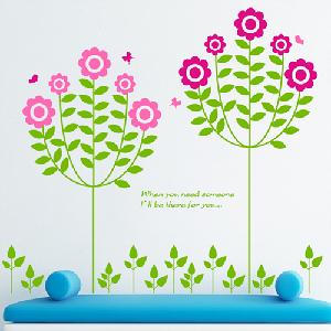 그래픽스티커 cj132-꽃향기 가득한 봄 /나무스티커