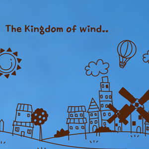 그래픽스티커 ik007-the kingdom of wind(big)-바람의 언덕