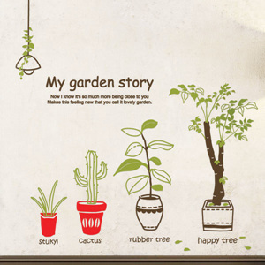 그래픽스티커 (GSI-040) my garden story