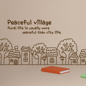 그래픽스티커 (GSI-023) 평화로운 마을3
