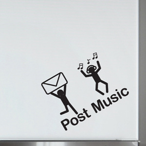 그래픽스티커 (LSL-008) Post&amp;Music 라이프스티커/심플/아이콘